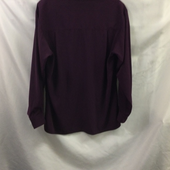 Tilley Size M Purple Long Sleeve Blouse - Picture 2 of 4